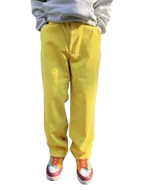 Polo Ralph Lauren Yellow Corduroy Golf Pants Trousers — Fits Women XS/S /Boys XL